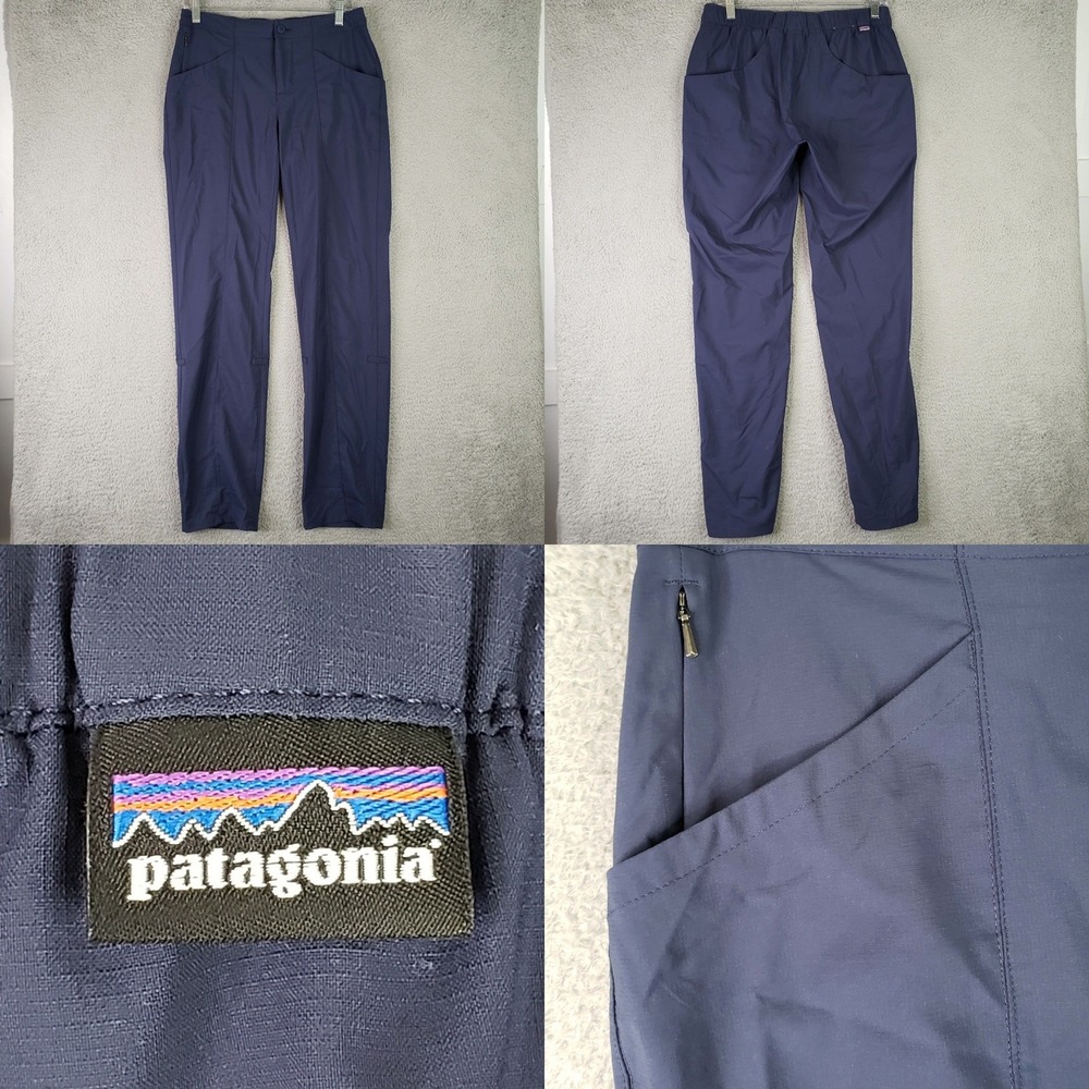 Patagonia High Spy Pants Hiking Navy Blue Womens Size 6 Gorpcore Ripstop